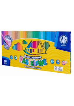Kredki pastelowe XXL 50 kolorów ASTRA