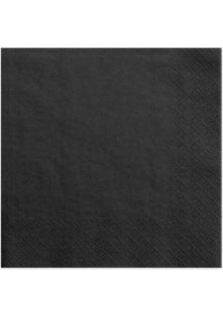 Serwetki Czarne 33x33cm 20szt