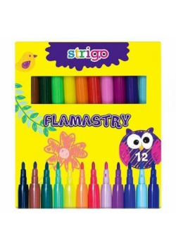 Flamastry 12 kolorów STRIGO