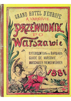 Przewodnik po Warszawie reprint z 1881 r.