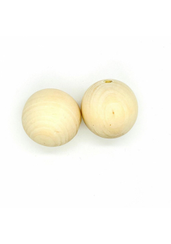 Koraliki drewniane kulki 50mm 2szt