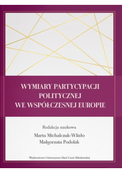 Wymiary partycypacji politycznej we...