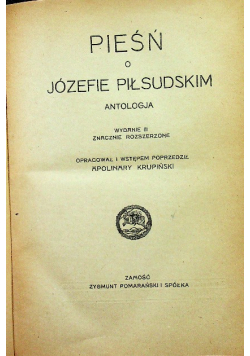 Pieśń o Józefie Piłsudskim 1920 r
