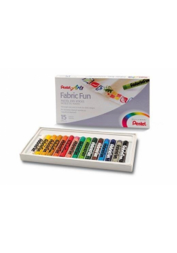 Kredki Pastele do tkanin 15 kolorów PENTEL
