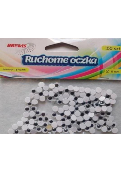 Ruchome oczka 6mm 150szt