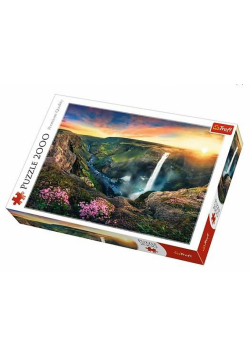Puzzle 2000 Wodospad Haifoss, Islandia TREFL