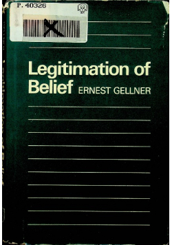 Legitimation of Belief