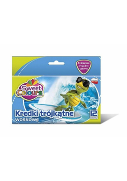 Kedki woskowe trójkątne 12 kolorów