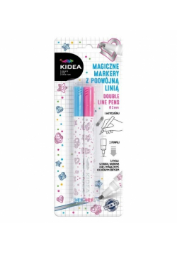 Marker magiczny z podwojną linią 2 kol KIDEA