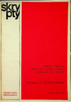 Geologia kopalniana