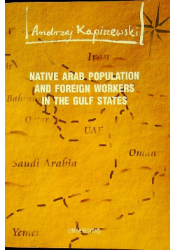 Native Arab population and foreign workers in the Gulf states