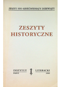 Zeszyty historyczne zeszyt 169