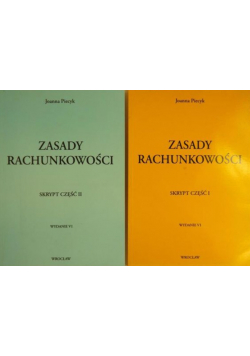Zasady rachunkowości Część I i II