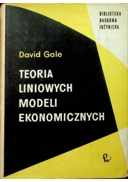 Teoria liniowych modeli ekonomicznych