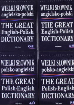 Wielki Słownik polsko angielski angielsko polski 4 tomy