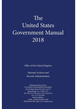 United States Government Manual 2018