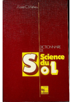 Dictionnaire de science du sol