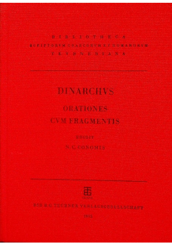 Dinarchvs orationes CVM fragmentis