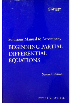 Solutions Manual to Accompany Beginning Partial Differential Equations