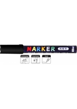 Marker akrylowy 1-2 mm czarny M&G