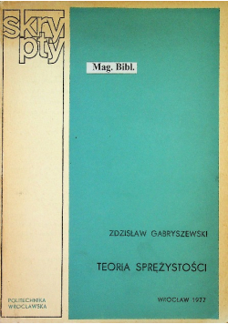 Teoria sprężystości