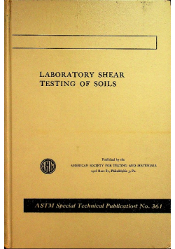 Laboratory shear testing of soils