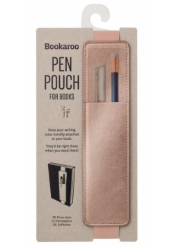 Bookaroo Pen Pouch Uchwyt na długopis złoty róż