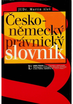 Cesko nemecky pravnicky slovnik