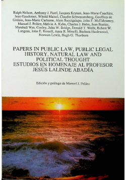 Paper in public law public legal history natural law and political
