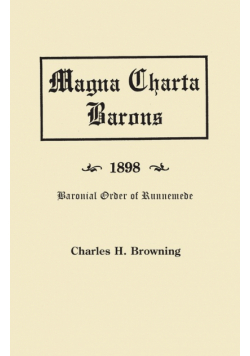 Magna Charta Barons and Their American Descendants [1898]