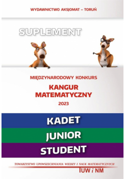 Matematyka z wesołym kangurem Kadet/Junior...