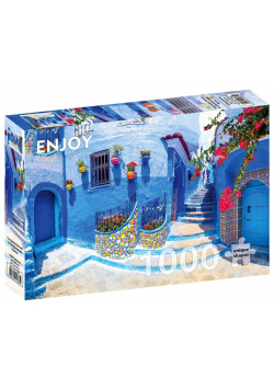 Puzzle 1000 Szafszawan (Niebieskie miasto)/Maroko