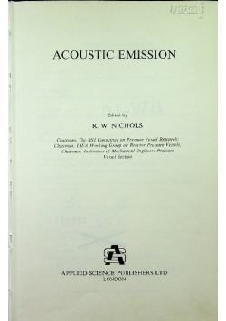 Acoustic Emission