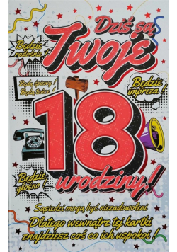 Karnet Urodzinowy 18