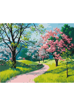 Malowanie po numerach - Letni sad 40x50cm