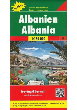 Mapa samochodowa - Albanien 1:150 000