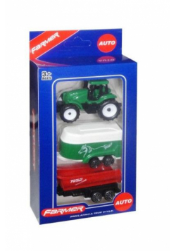 Traktor z przyczepami