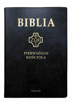 Biblia pierwszego Kościoła pvc czarna