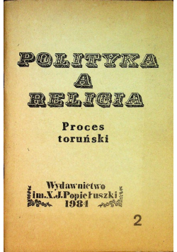 Polityka a religia proces toruński
