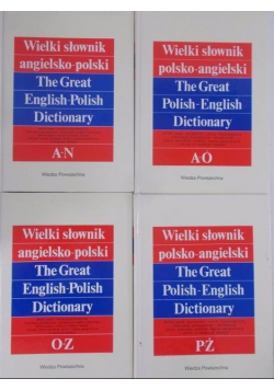 Wielki słownik angielsko - polski 4 tomy