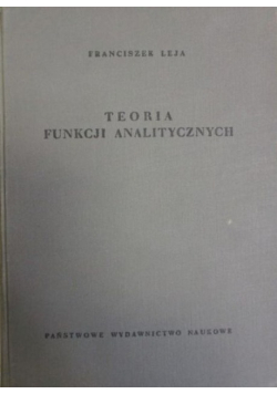 Teoria funkcji analitycznych