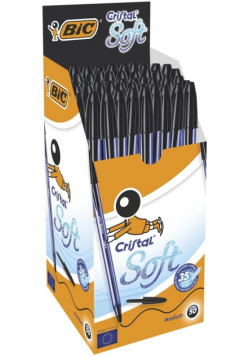 Długopis Cristal Soft czarny (50szt) BIC