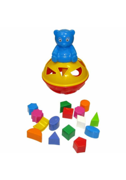 Sorter Miś edukacyjny z zegarem