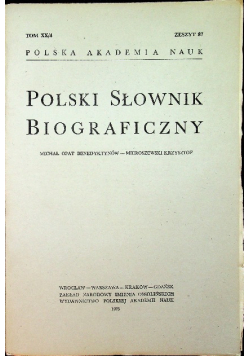 Polski słownik biograficzny Tom XX / 4 Zeszyt 87