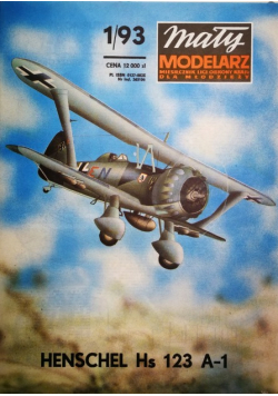 Mały modelarz nr 1 Niemiecki samolot szturmowy Henschel Hs 123 A - 1