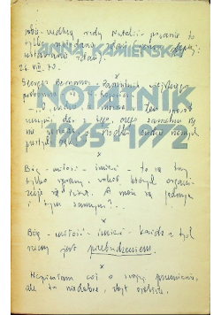 Kamieńska notatnik 1965 1972