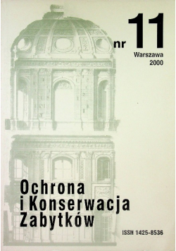 Ochrona i konserwacja zabytków nr 11