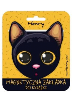 Zakładka magnetyczna. Kotek czarny