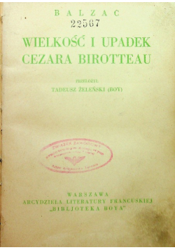 Komedia ludzka Honoryna i inne opowiadania 1930 r