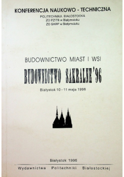 Budownictwo miast i wsi budownictwo sakralne 1996